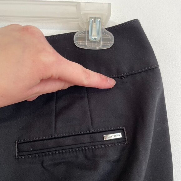 WHITE HOUSE BLACK MARKET WHBM Slim Ankle Pants Solid Black Cropped Dress Pants 4 - Picture 15 of 15